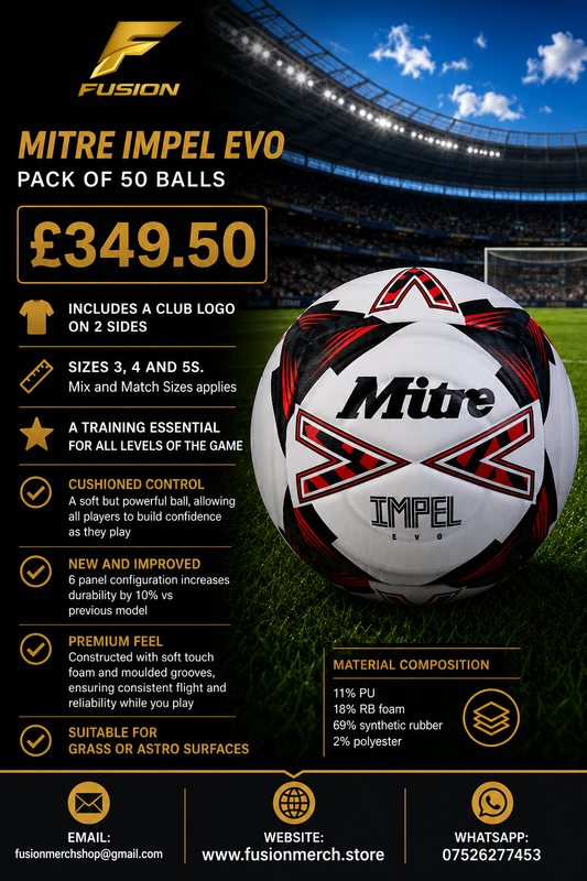 50 x Mitre Impel Evo Footballs