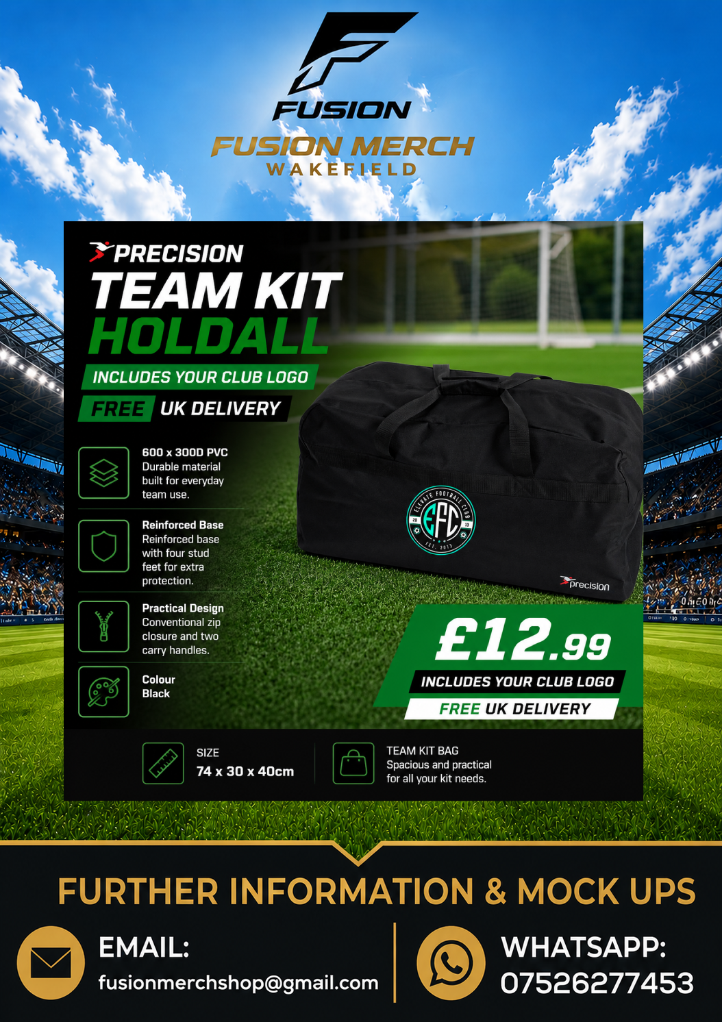 Precision Team Kit Holdall