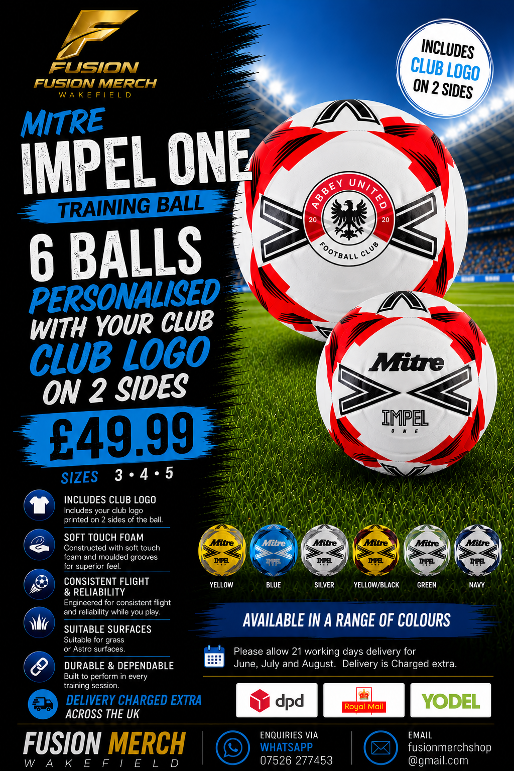 Mitre Impel Ball Package