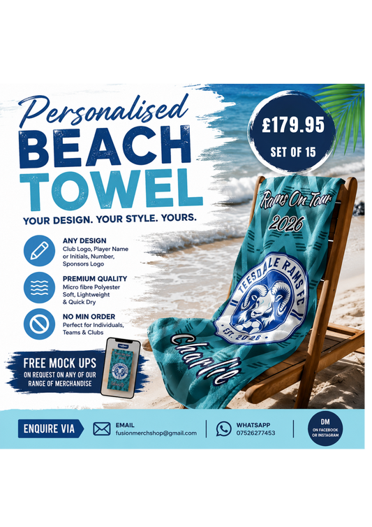 15 x Personalised Club Towels